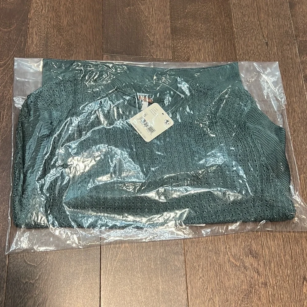 Free People H20 Crew Pullover In Jaded S Small New NWT - Picture 5 of 5